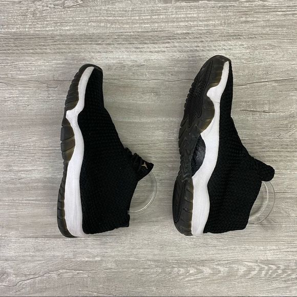 Nike Air Jordan Future OREO 656503 010 Black White Gold Wooven Mesh XI 11 8 - Picture 5 of 8